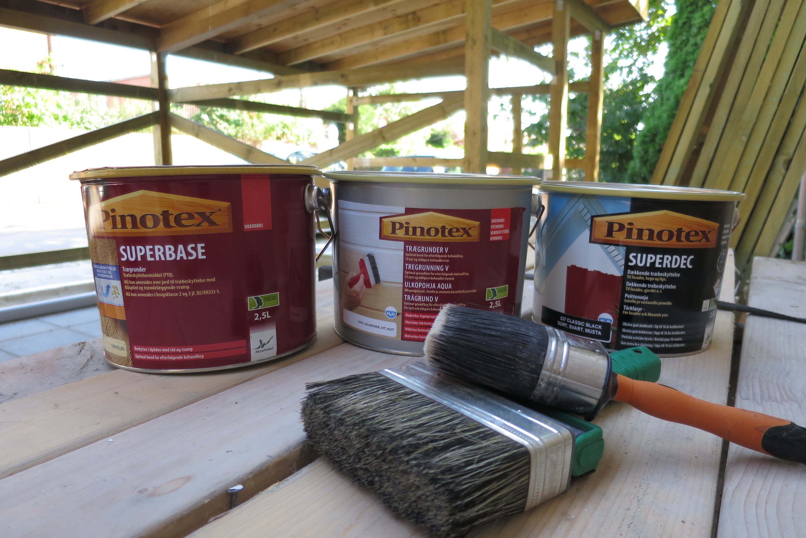 Maling af træværk, udendørs