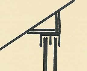 Skydedør mod skråt loft