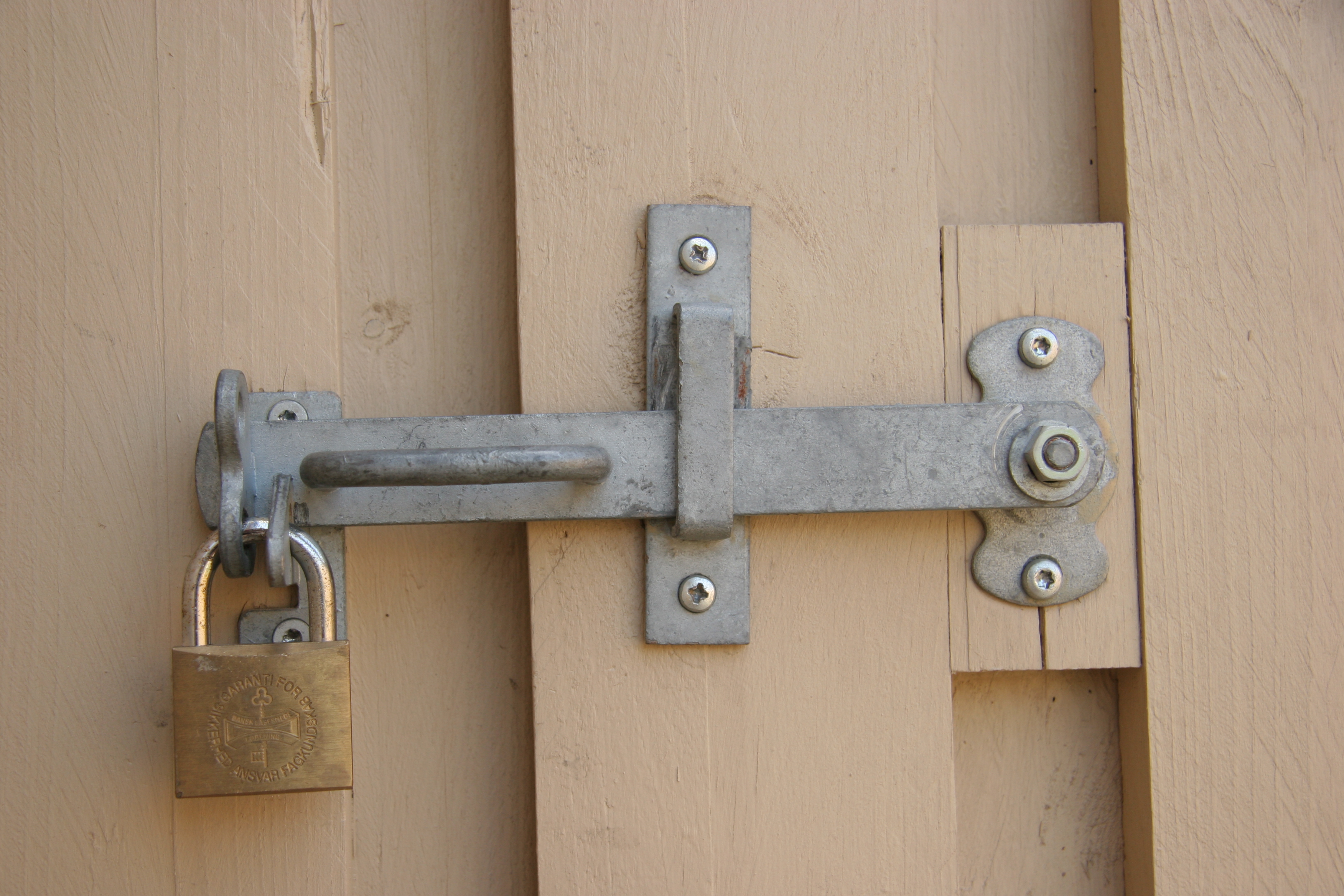 Indbrudssikring af skuret