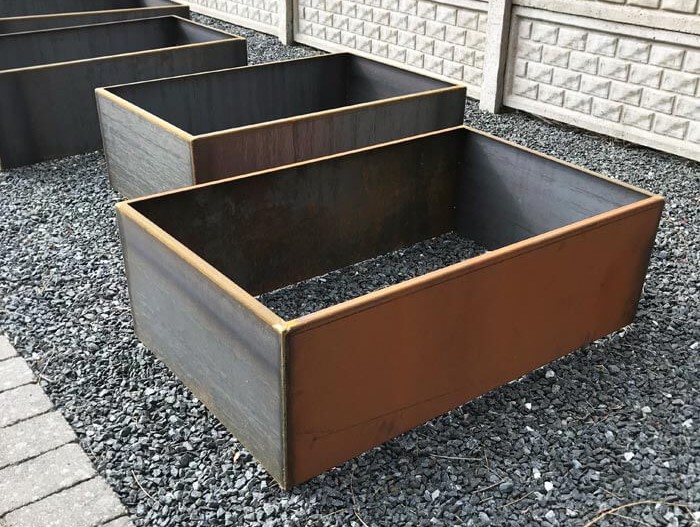 Højbede i cortenstål (rustlook)