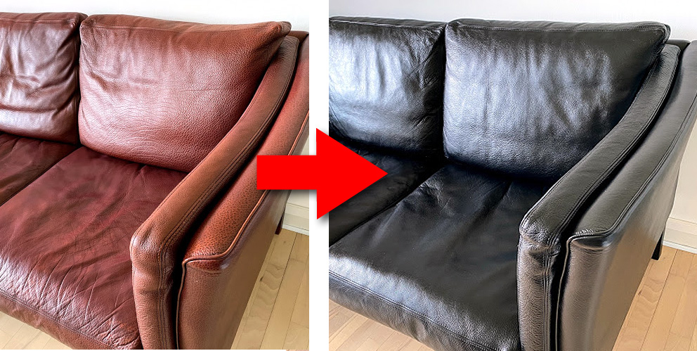 Omfarvning af lædermøbler
