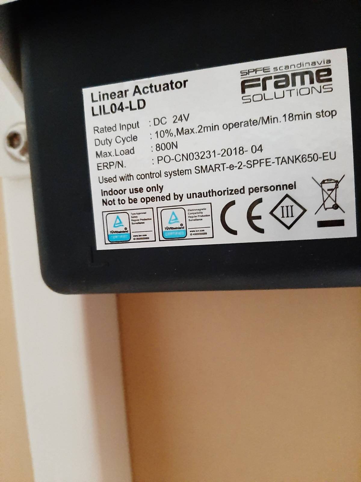 Hæve-sænkebord virker ikke