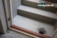 Ny overflade på en beton trappe