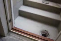 Ny overflade på en beton trappe